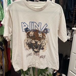 Anine Bing White Graphic T-Shirt